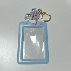 【未開封】おぱんちゅうさぎ インスタントフォトキーホルダー ブルー トレカケース