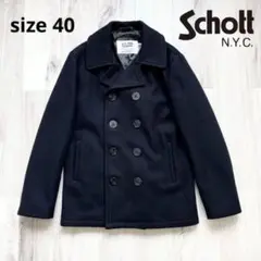 Schott ショット ピーコート 740N 753US ネイビー 40 USA