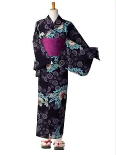 40 ANNA SUI　アナスイ　浴衣セット　ゆかた　帯　モノトーン　蝶　あ以 40 ANNA SUI アナスイ 浴衣セット ゆかた 帯 モノトーン 蝶 あ以