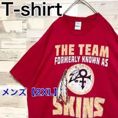 YF114【US輸入】THE TEAM SKINS　半袖Tシャツ【2XL】レッド