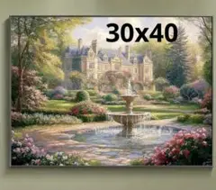 ダイヤモンドアート　キット　風景　庭園　ビーズアート　セット