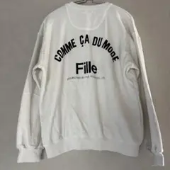 160 Comme ça du mode トレーナー ホワイト
