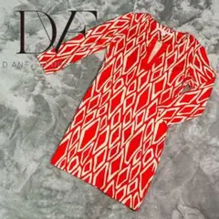 【DIANE VON FURSTENBERG】美品 ワンピース 総柄 Sサイズ