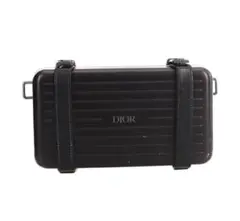 DIOR RIMOWA ブラックショルダーバッグ Dior - 本物 Dior x RIMOWA 完売 Personal Aluminium Clutch On