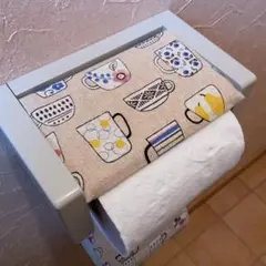 割引中3056【2点100円、3点200円引き】カップ柄トイレットペーパーカバー