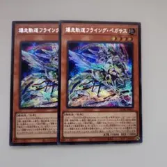 遊戯王 爆走軌道フライング・ペガサス 絵違い シークレットレア 2枚セット