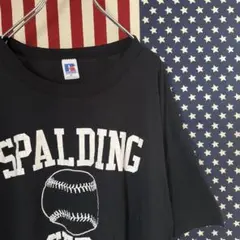 USA製 90's SPALDING BASEBALL プリントTシャツ XL