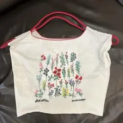 新品　刺繍　エコバッグ　M