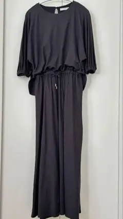 [美品]any FAM セパレート風ロングワンピース　チャコール