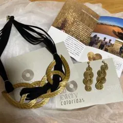 新品カッピンドウラード黄金の草ワイヤーフラワーリボンチャームブレスレットバングル ビオジュエリー】 黄金の草 カッピンドウラード ブローチ
