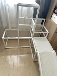 組み立て式　白　滑り台
