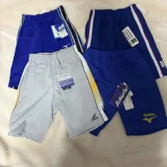 【タグ付き未着用】MIZUNO ジャージハーフパンツ4枚セット