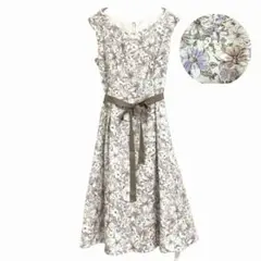 【未使用タグ付き】 LAISSE PASSE レッセパッセ 花ワンピース　38
