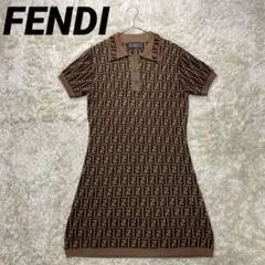 【美品】FENDI ズッカ柄 ミニワンピース イタリア製