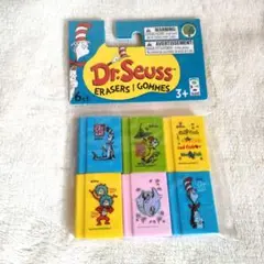 新品未開封❀Dr.Seuss☆ドクタースース　絵本型　ミニブック　消しゴムセット