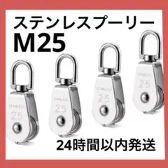 ⚡️一点限り⚡️M25 滑車 ステンレスプーリー 4個