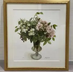【美品】橋本 不二子 【黄色と白の花束】 サイン・エディション 165/300 美品】橋本 不二子 【黄色と白の花束】 サイン・エディション