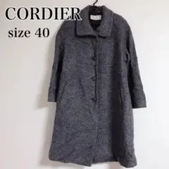 CORDIER コルディア ウール コート アウター グレー サイズ40 L
