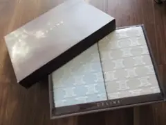 未使用＊セリーヌ CELINE 綿毛布 人気のマカダム柄 2枚組＊