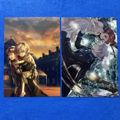 ヤンデレ魔法使いは石像の乙女しか愛せない　A5高級紙イラストカード　２枚セット①