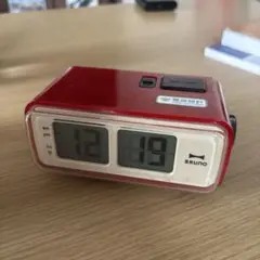 BRUNO デジタル置時計 BCR003 レッド　箱無し