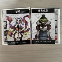 匿名配送　鬼滅の刃 トレーディングミニブロマイド 鬼　妓夫太郎　堕姫　2枚セット