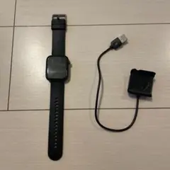 ジャンク　スマートウォッチ 本体 黒 充電ケーブル付き