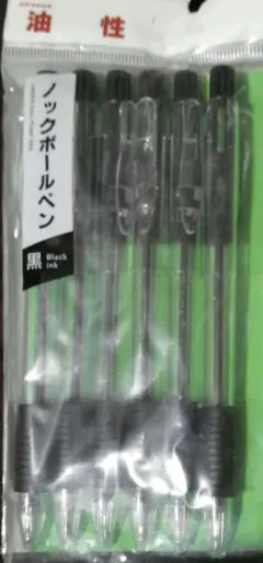 油性 ノックボールペン 6本