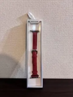 Apple Watch レザー バンド 赤