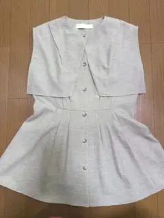 PUBLIC TOKYO リネンライクぺフラムトップス