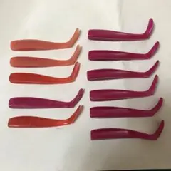 ハンドメイド シャッドテールワーム(計11本)