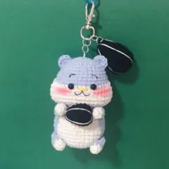 可愛い　ハムスター　あみぐるみ　ハンドメイド　プレゼント　キーホルダー