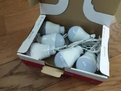 USB電源用LED電球 6個セット（電球色）