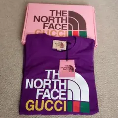 GUCCI×THE NORTH FACE Tシャツ パープル 箱・タグ付き