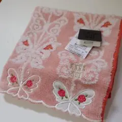 ANNA SUI 蝶と花の刺繍ハンカチ