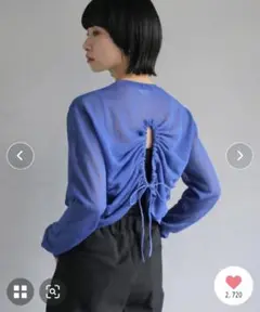 （最終お値下げ）cheriella バックストリングシアーニットトップス