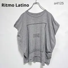 リトモラティーノ　Tシャツ　S　トップス　半袖　綿　麻　日本製　グレー　夏服