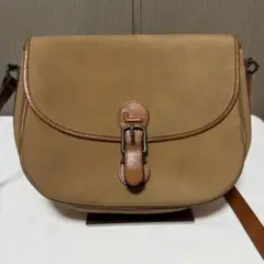 LANCEL ランセル フランス製 キャンパス（ナイロン）×革 ショルダーバッグ