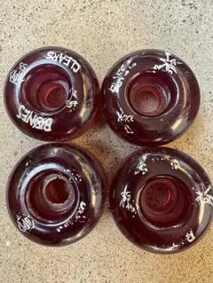 BONES 55mm 101A クリアウィール 4個セット