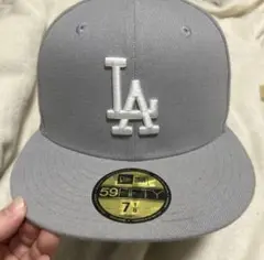 Los Angeles Dodgers キャップ 7 1/8 グレー