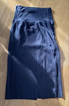 マタニティスカート　黒　ポケット付き Ｌサイズ