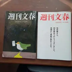 週間文春　2025年9月4日号2025年8月28日号　バックナンバー33号32号