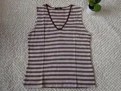 トゥモローランドBALLSEY マルチストライプ Vネック ノースリーブ