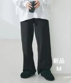 新品　coca コカ　リブイージーパンツ　ブラック　Ｍ