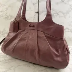 COACH コーチ 本革 フルグレインカウバイドレザー ハンドバッグ