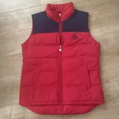 Munsingwear レッド ダウンベスト Lサイズ