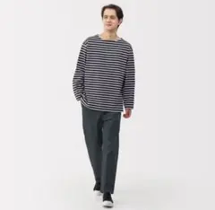 無印良品　紳士　洗いざらしデニムイージーパンツ　黒　S