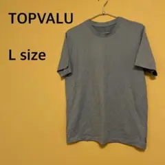 【TOPVALU】メンズ/トップバリュー/グレー/半袖Tシャツ/シンプル/無地