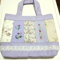 ハンドメイド 刺繍 トートバッグ