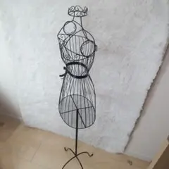 美品　フレンチアイアン　トルソー　ブラック ワイヤー